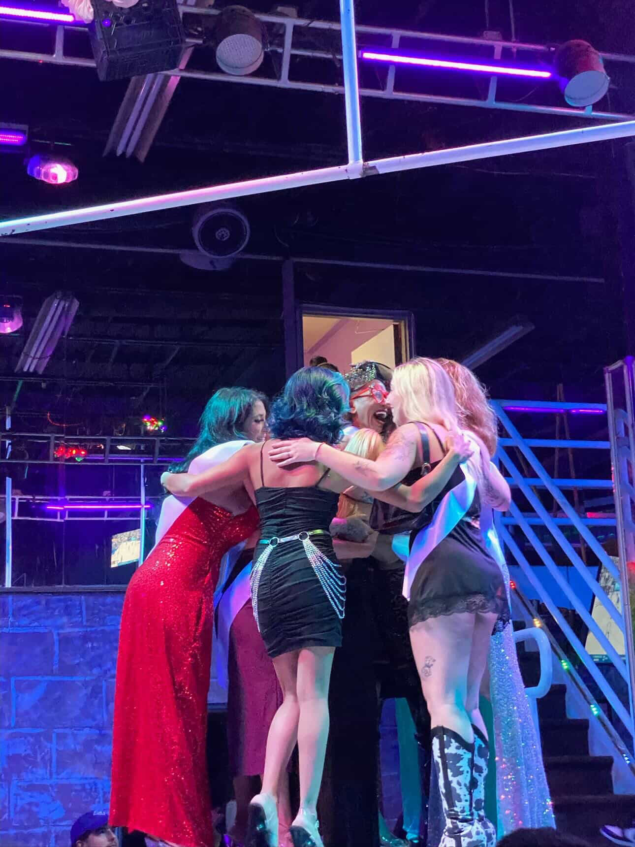 Contestants backstage